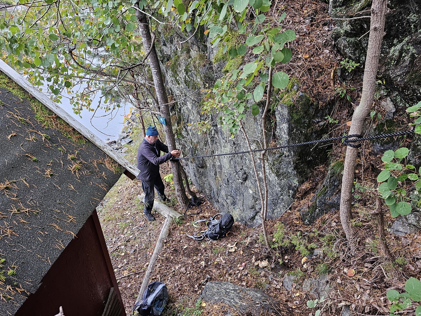 Arbeidet med kyststien langs Bunnefjorden